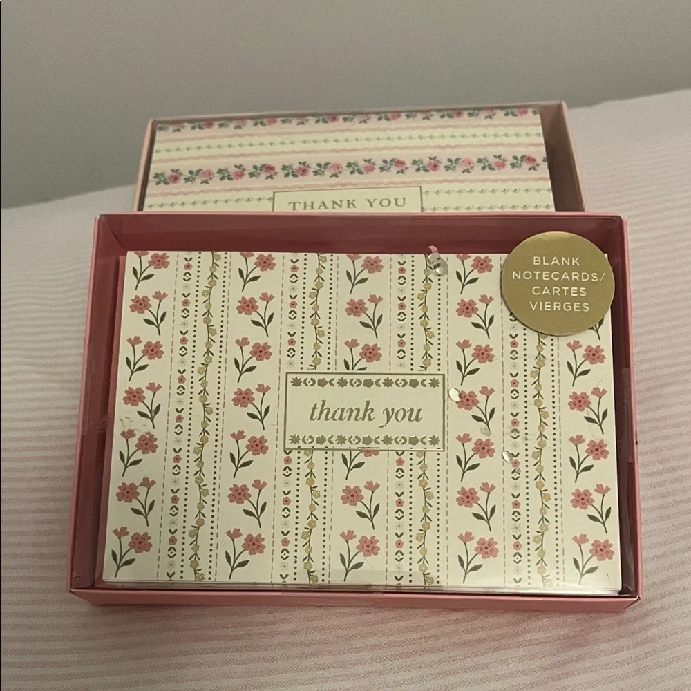Fringe Studio Rose Pink Floral Note Card Set